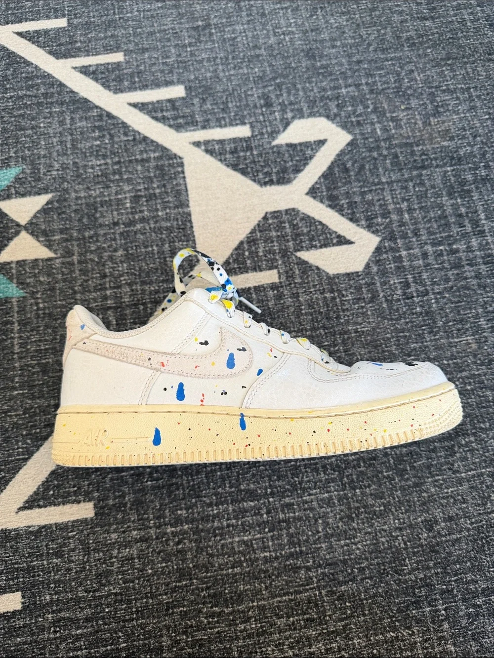Nike Air Force 1 paint splatter sneakers